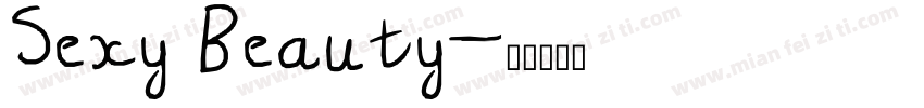 Sexy Beauty字体转换